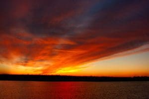 JAX Car Service with Golden Isles limo - GA Sunset Photo
