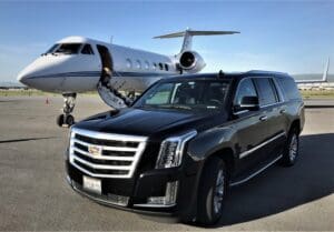 Jacksonville Black Car Limo Service Pricing for runway photo with private JAX jet